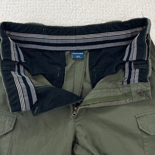 PROPPER Cargo Pants Mens Size 34 (32x30) Olive Green Tactical Utility Trousers - Picture 9 of 10
