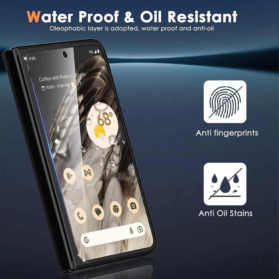 For Google Pixel 10 Pro Fold Outer Glass Film & Inside Soft TPU Screen Protector - Image 2 of 4