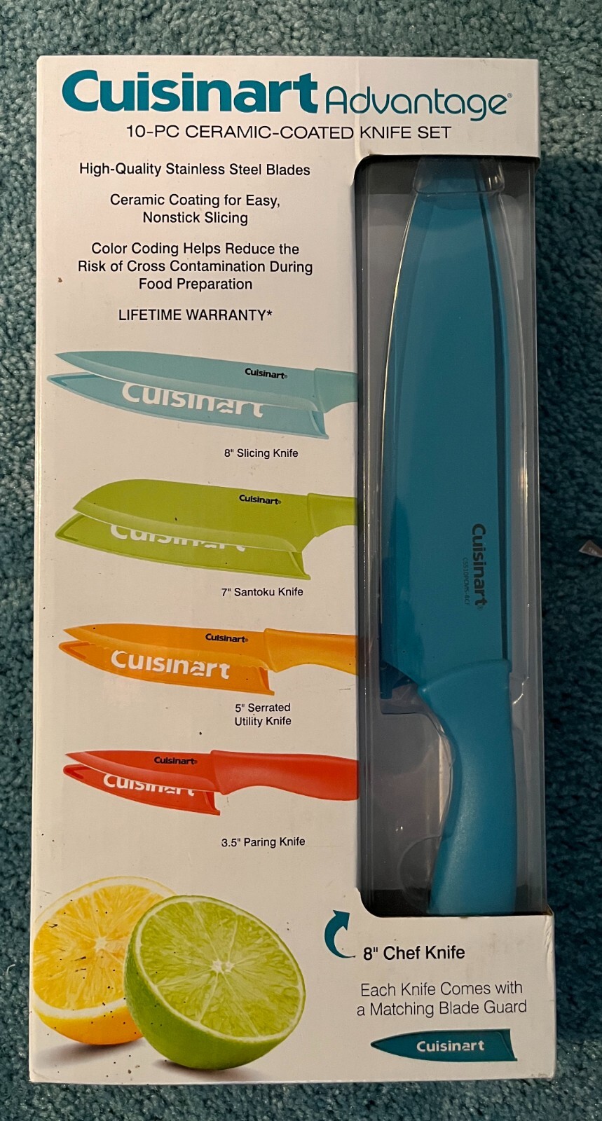 Cuisinart Advantage Knife Set (5 Knives with Blade Guards) New In Box