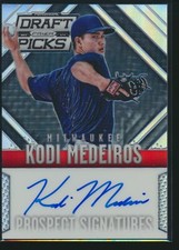 2014 Prizm Draft Picks Prospect Signatures Auto Autograph #12 Kodi Medeiros