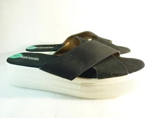 Kensie Women Shoes sandals Black Slide Wedge Size 8 SKU 11888
