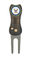 US Navy Seal Golf Ball Marker w/ Premium Switchblade Divot Tool