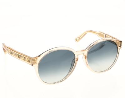 Chloe Willow 57mm Round Transparent Peach Sunglasses R1001