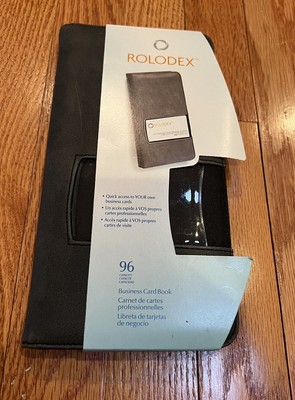 NEW - Rolodex Identity Collection Fabric Business Card Book, 96-Card | eBay