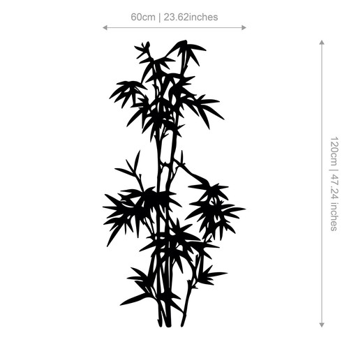 Japanese Bamboo Wall Art Sticker Vinyl Transfer Graphic Decal Home Decor UK - Picture 7 of 7