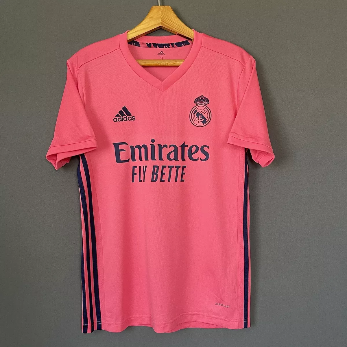 adidas - Maillot De Foot Real Madrid FJ3151 Bleu Marine Noir Doré 