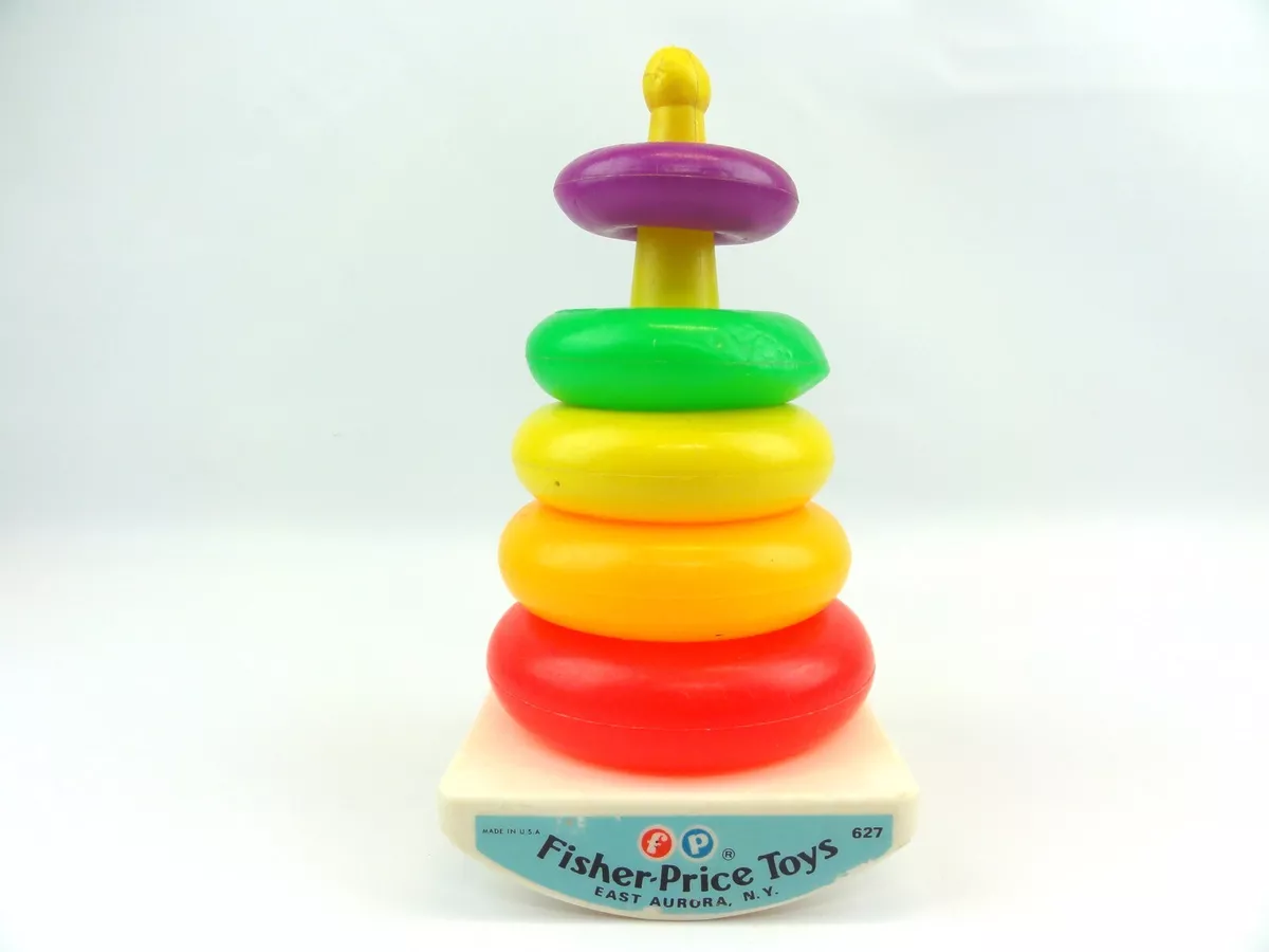 Fisher price stacking rings hot sale vintage