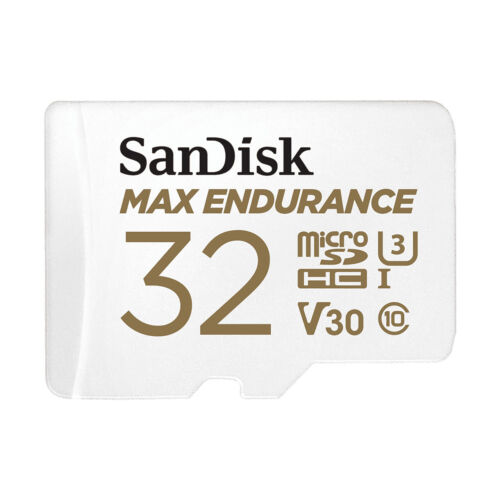 Kit microSDHC 32 Go SanDisk Max Endurance R100/W40, UHS-I U3, classe 10 - Photo 1/1