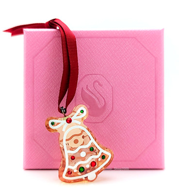 New 100% SWAROVSKI Crystal Holiday Cheers Gingerbread Bell Ornament 5681580