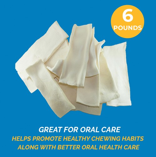 Natural Rawhide Chips for Dogs Mix Thickness Beef Hide Dog Chews by 123 Treats - Picture 32 of 52