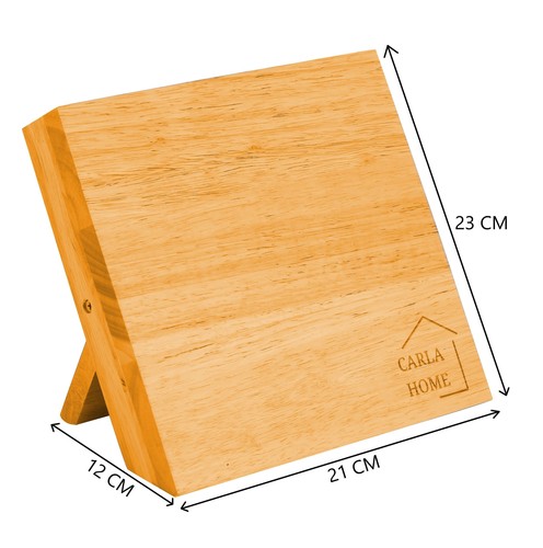Natural Bamboo Magnetic Knife Block Holder with Strong Magnets for Home Kitchen - Picture 7 of 8