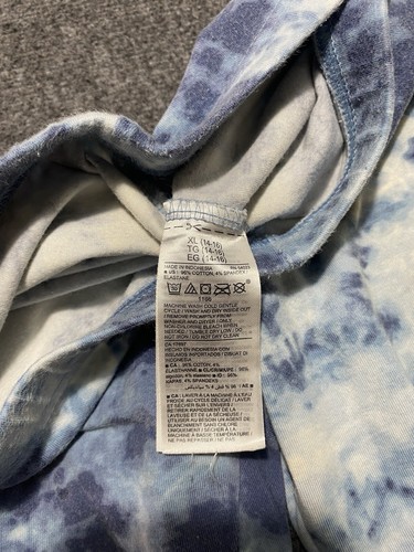 Old Navy Active Blue White Tie Dye Athletic Leggings Size XL-14/16 - Picture 3 of 9