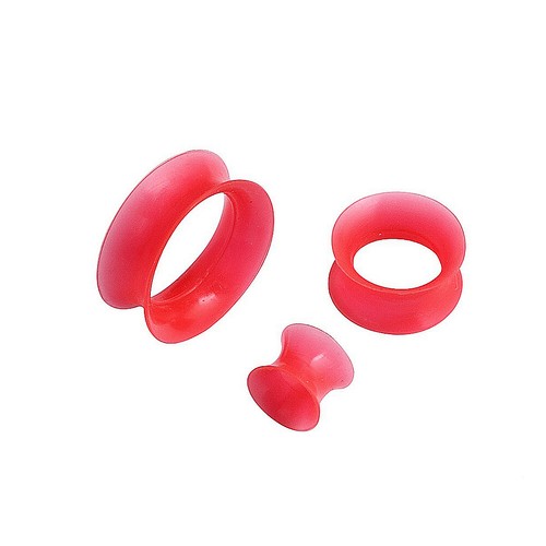 Túneles de silicona flexibles delgados tapones medidores de carne acampanados extensores extensores - Imagen 21 de 31