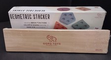 Stacking Toy Wood Geometric Toddler 18 NIB Developmental