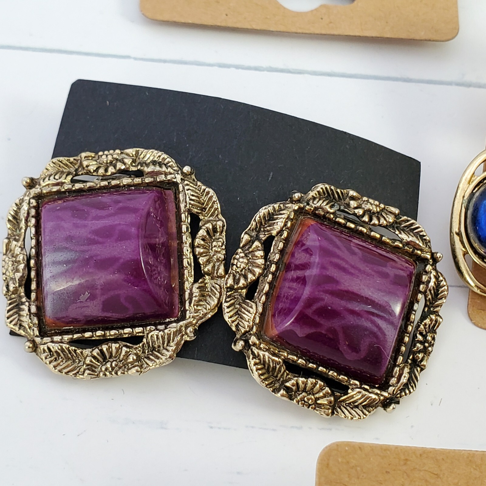 Assorted Vintage Clip Earring Lot 8 Pieces (1 Pierced) eBay