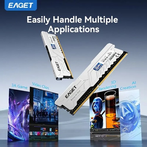 EAGET 2x8GB DDR4 RAM High-Performance Desktop Memory 3200MHz - UK Fast Delivery - Bild 5 von 8
