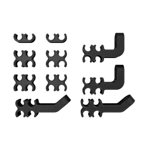 8mm Black Standard Small Block Chevy Under Exhaust Spark Plug Wire Loom Set - Picture 4 of 11