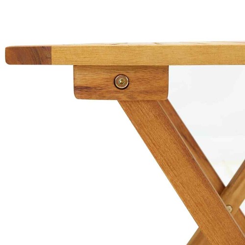 Mesa de Jardín Plegable Mesita Mueble de Patio Madera Maciza de Acacia vidaXL - Imagen 16 de 18