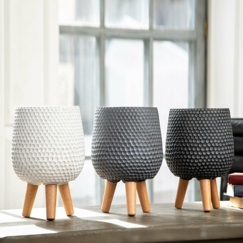 Indoor Plant Pots IDEALIST Honeycomb Style Egg Flower Pots on Legs - Picture 45 of 48