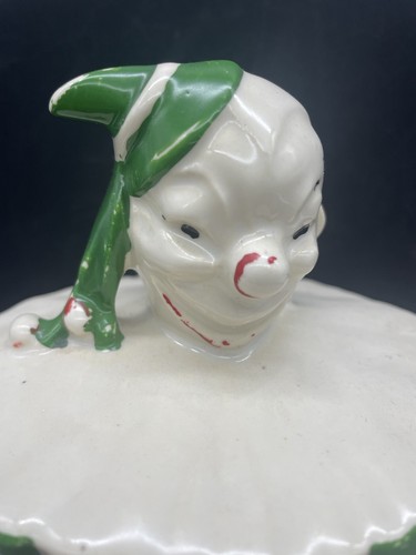 Vintage McCoy 1940's Clown Cookie Jar - Picture 4 of 14