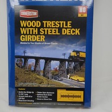 Walthers Cornerstone HO Trestle w/Deck Girder Bridge Kit 15-1/2 x 4 x 4 933-3147