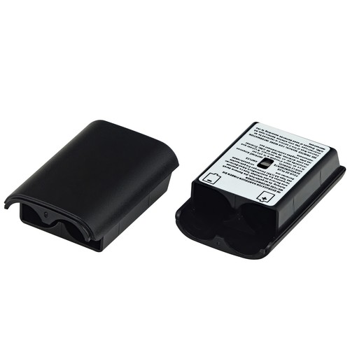 5 X XBOX 360 Controller Deckel Klappe Batteriedecke Batterie Fach in Schwarz - Bild 2 von 4