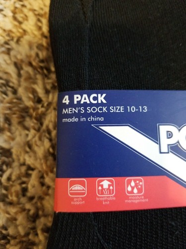 NEW 4 PACK PONY CUSHION NO-SHOW MEN'S BLACK/GREY LINER SOCKS w/ GEL TAB AT HEEL - Picture 2 of 3