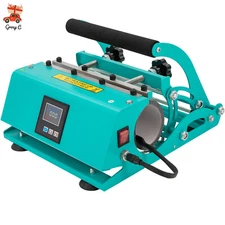 30OZ Blue Tumbler Heat Press Machine, Mug & Tumbler Heat Press Straight Tumble