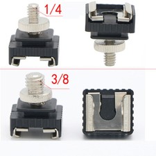 3pcs Camera Flash Camera Hot Shoe Adapter Extender Cold Shoe Socket 1/4-3/8