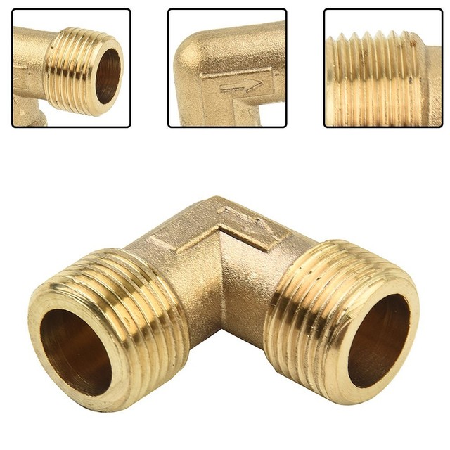 Elbow Coupler 90 Degree Assembly Brass Elbow Connector Fitting Fittings QC9673 Elbow Coupler 90 Degree Assembly Brass Elbow Connector Fitting Fittings QC9673