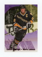 MARIO LEMIEUX 1994-95 Flair Center Spotlight #6 Pittsburgh Penguins JM