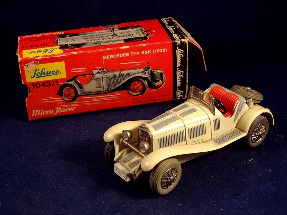 Ancienne voiture mécanique Mercedes SSK 1928 Micro Racer SCHUCO  1950