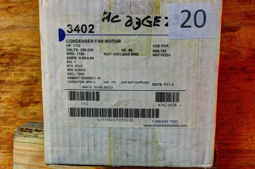 Emerson K055SWG7925013B / 3402 motor (M20)