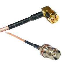RG316 SMA MALE ANGLE to TNC Female Small Bulk RF Cable Rapid-SHIP LOT