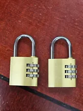 Combination Lock - TOP QUALITY !, Resettable 3-Dial --- 2 PACK GREAT DEAL!!