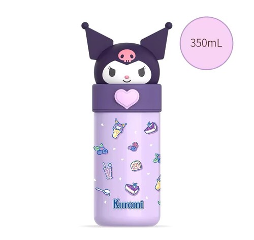 Sanrio Hello Kitty Kuromi Thermos Mug Stainless Steel Cup Travel Tumbler