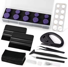 Window Tinting Kit Vinyl Wrap Tools 16-25mm Sensor Cut,Precise Car Radar Hole