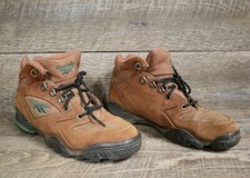 Vintage 90s Reebok Outdoor Brown Suede Hiking Boots Womens Sz 9.5 Lace Up