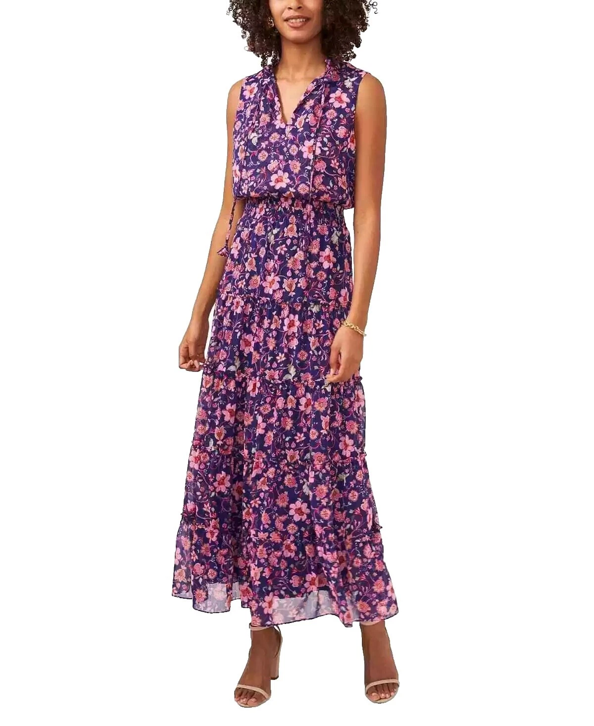 Платья макси цветочные MSK для женщин