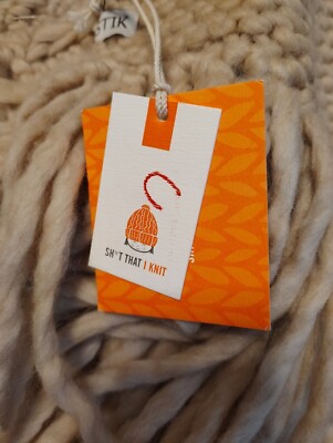 NWT Sh*t That I Knit Handcrafted Long Scarf Fringe 