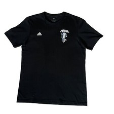 Paul Pogba Adidas Mens T-shirt Size S Soccer Football Black HG1982