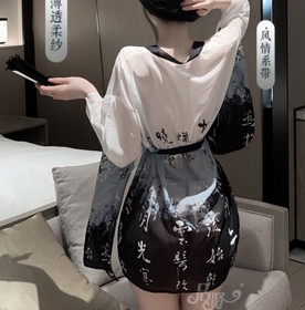 Sexy Lady Lingerie Japanese Kimono Cosplay Nightdress Adult Women Babydoll