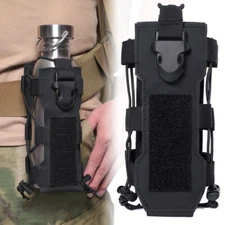 Military Water Bottle Pouch Holder Tactical Hiking Kettle Gear Molle Pack Bag