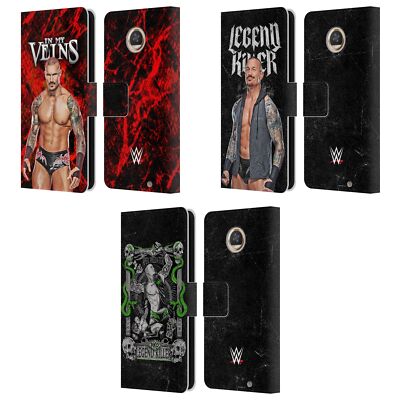 OFFICIAL WWE RANDY ORTON LEATHER BOOK WALLET CASE COVER FOR MOTOROLA PHONES 2