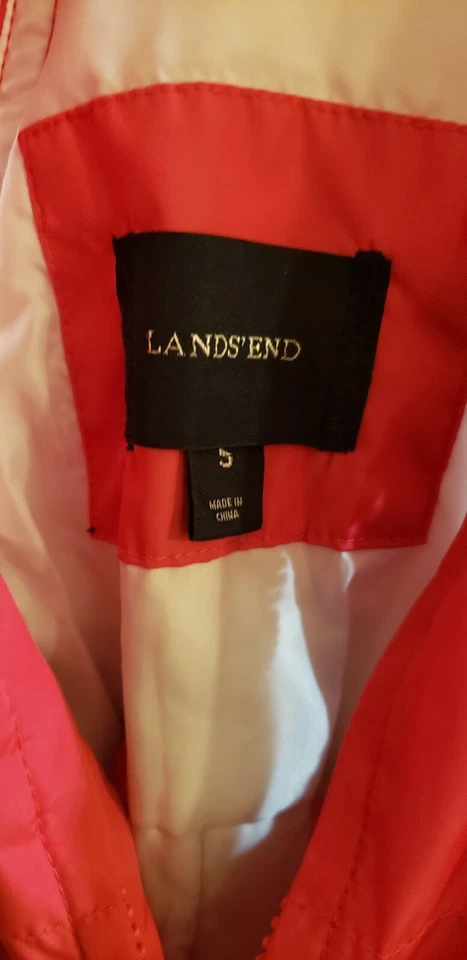 LANDS END KID GIRLS SIZE 5 PINK SNOW SUIT PANTS SNOW BIB SNOWBOARDING SKISUIT  - Image 4 of 4