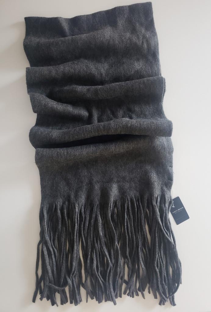 NWT *Lucky Brand* Women´s Brushed Charcoal Gray Fringe Long  display picture 3