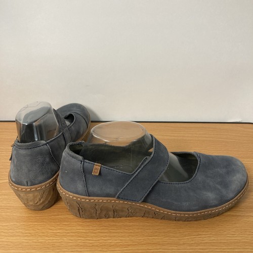 EL NATURALISTA scarpe con cinturino da donna blu in pelle Mary Jane 42 EU/11 US - Foto 8 di 12