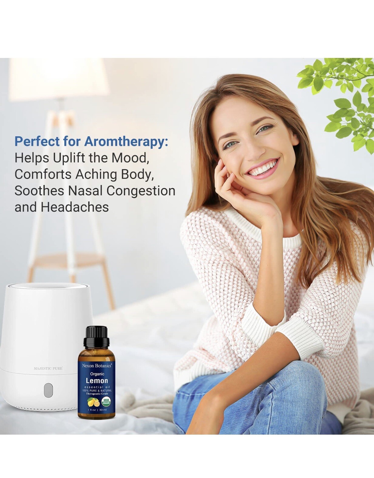 Organic Lemon Essential Oil 30 ml USDA Certified Pure and Natural