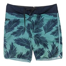 Rip Curl Shorts Men's Green Blue Swim Trunk Board Shorts Waist 36 EUC