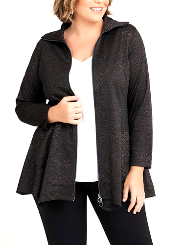 TS TAKING SHAPE plus size L - XL / 22 - 24 Zip Up Fit & Flare Jacket NWT rrp$200 - Picture 2 of 4